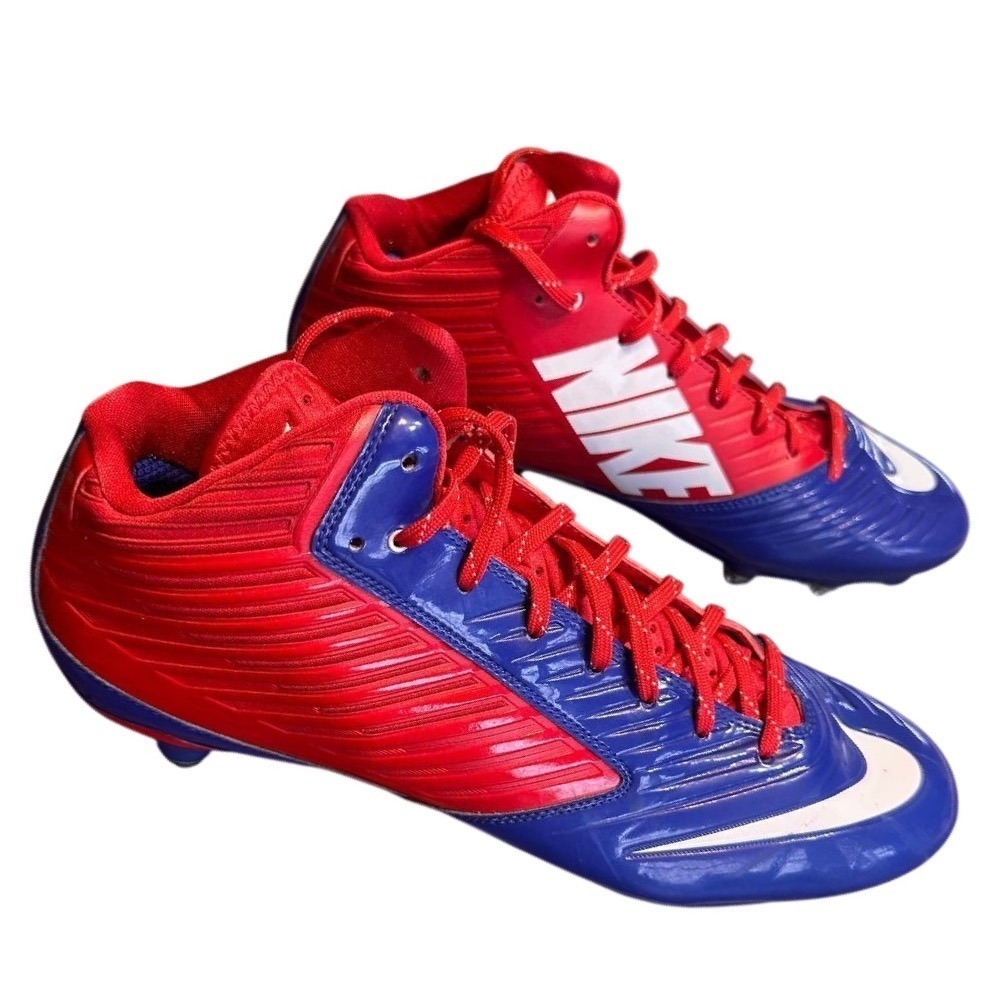 Nike Vapor Speed Football Cleats Red Blue White Mens 13.5 Studded